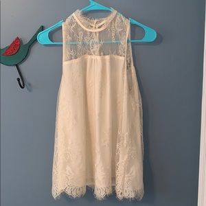 White lace top